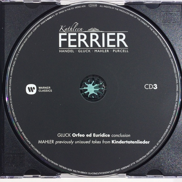 Kathleen Ferrier 3 CD BOX SET Warner Classics UPC 5099995628424 - Picture 4 of 7